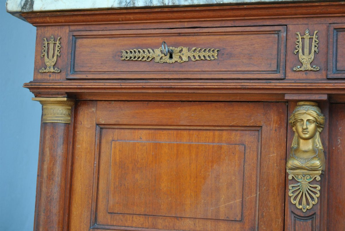Empire Style Mahogany Bookcase-photo-1