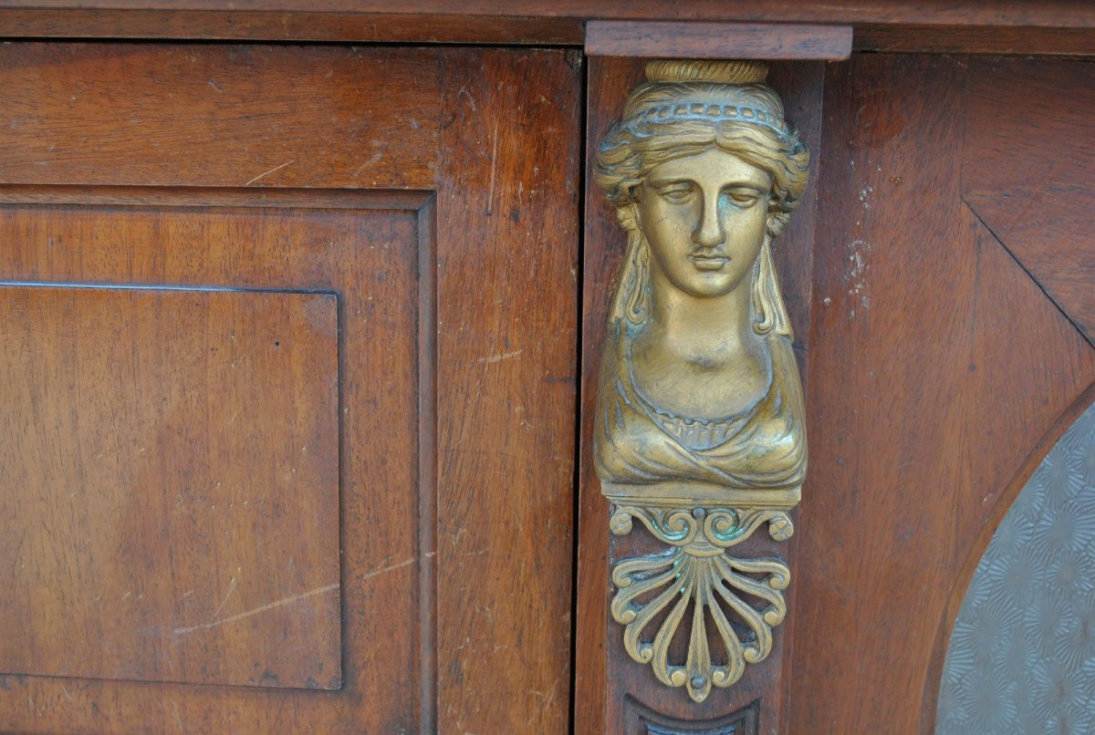 Empire Style Mahogany Bookcase-photo-3