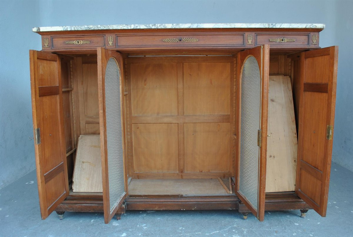 Empire Style Mahogany Bookcase-photo-5