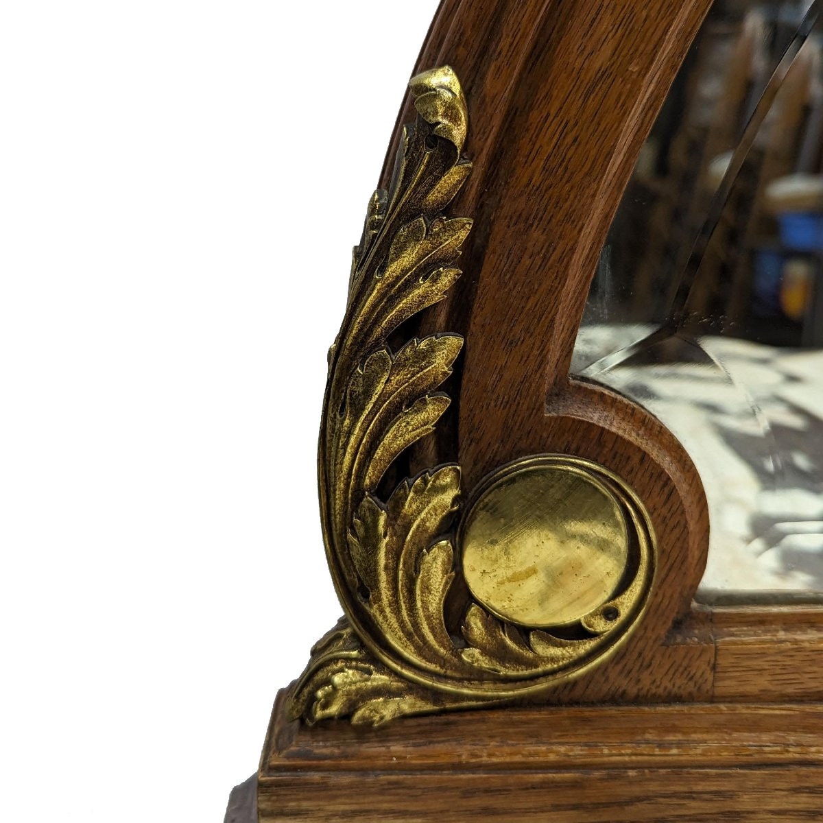Louis XVI Style Oak Silver Chest Circa 1900-photo-5