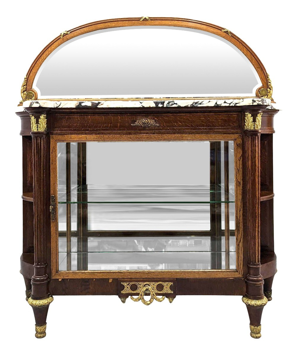 Louis XVI Style Oak Silver Chest Circa 1900