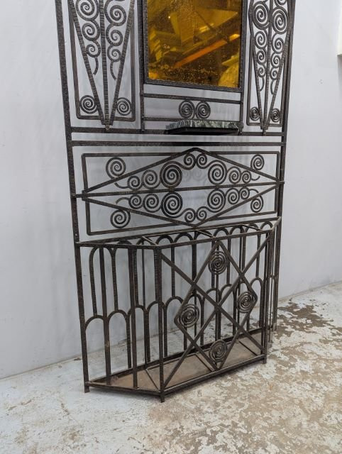 Wrought Iron Coat And Umbrella Stands 1930-photo-3