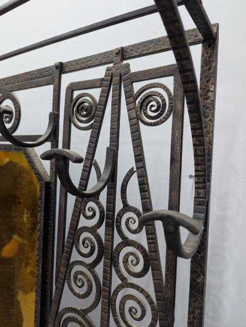 Wrought Iron Coat And Umbrella Stands 1930-photo-4