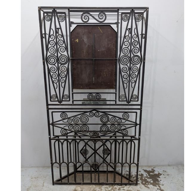 Wrought Iron Coat And Umbrella Stands 1930-photo-5