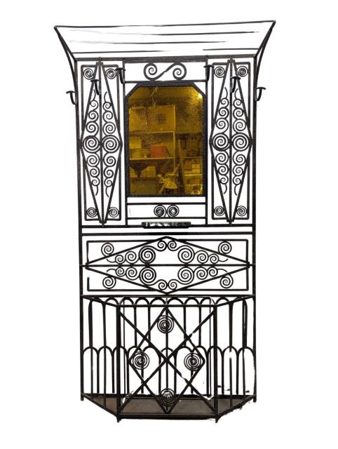 Wrought Iron Coat And Umbrella Stands 1930