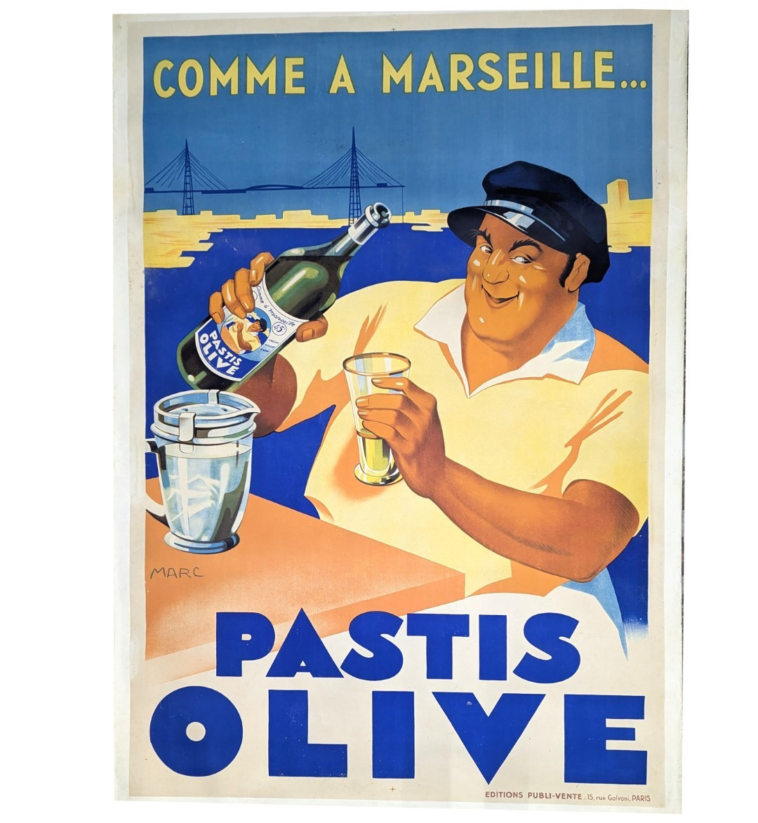 Pastis Olive Advertising Poster