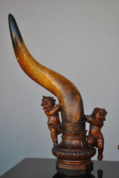 Sculptures aux bébés époque XIXème (paire)-photo-3