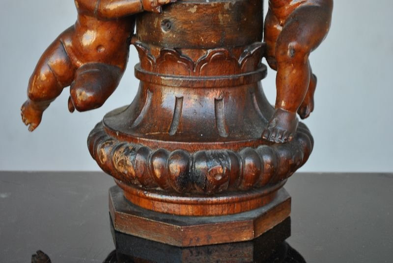 Sculptures aux bébés époque XIXème (paire)-photo-2