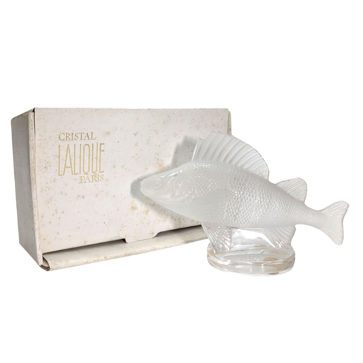 Lalique® France La Perche Frosted Glass Statuette-photo-2