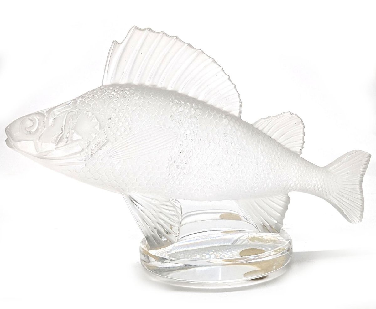 Lalique® France La Perche Frosted Glass Statuette-photo-3