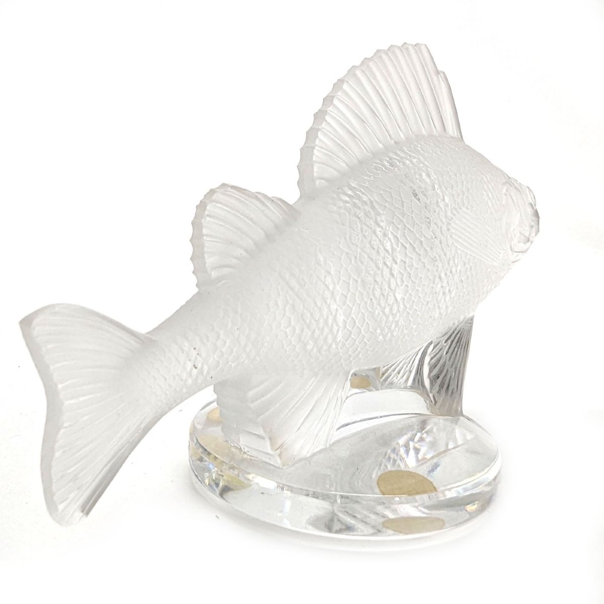 Lalique® France La Perche Frosted Glass Statuette-photo-1