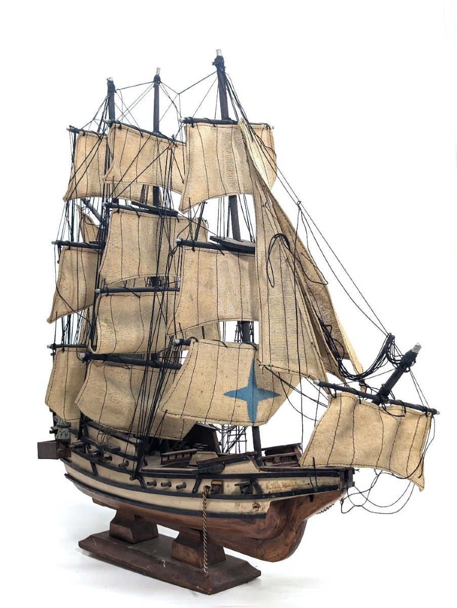 Maquette de bateau 3 mat La Licorne-photo-4