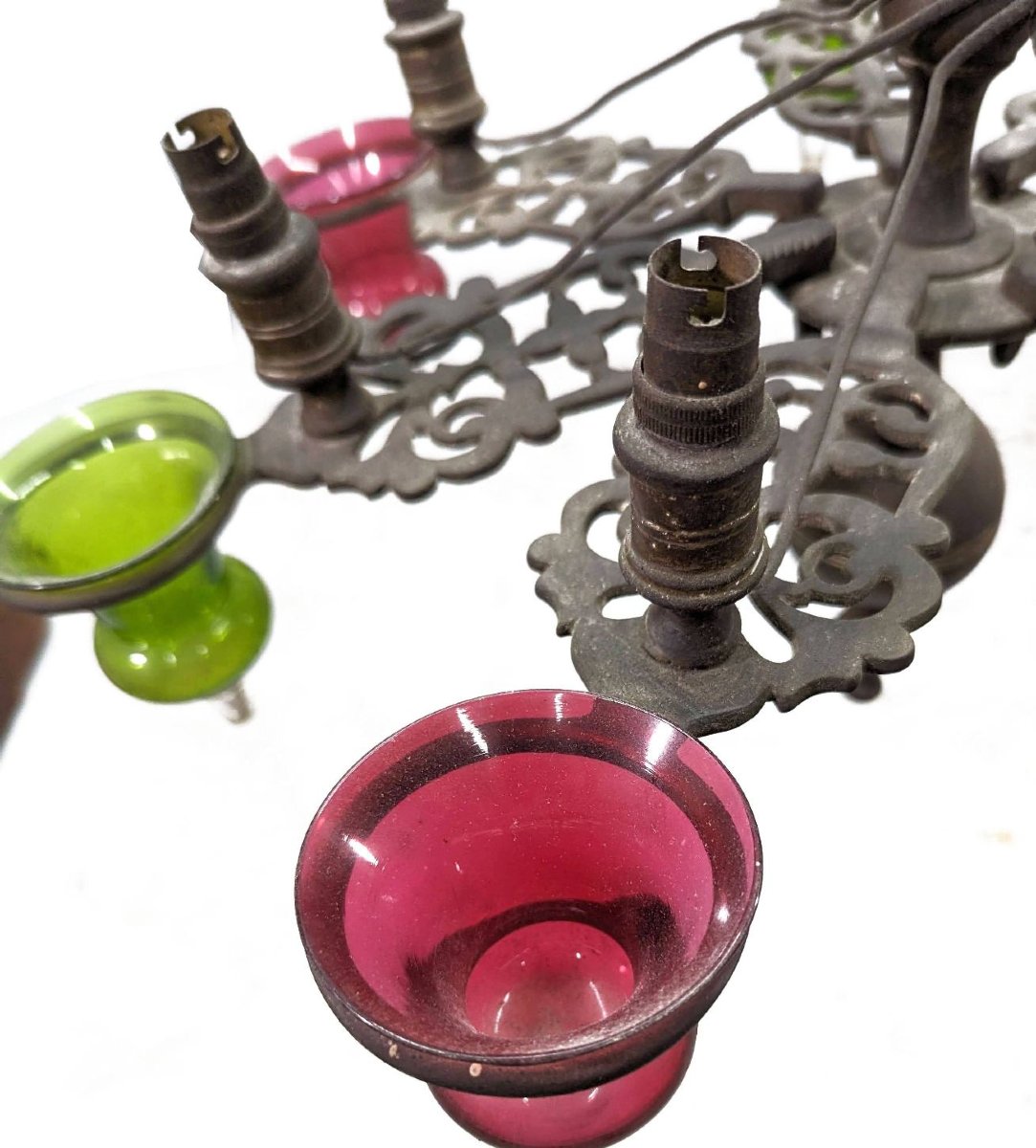 19th Century Bronze Mosque Chandelier-photo-2