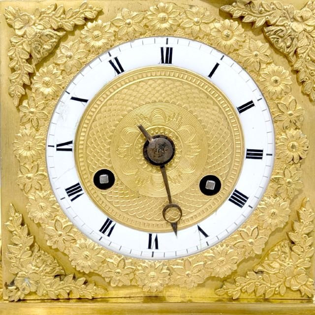 Empire Gilt Bronze Clock - Female Allegory - France, Circa 1810-photo-2