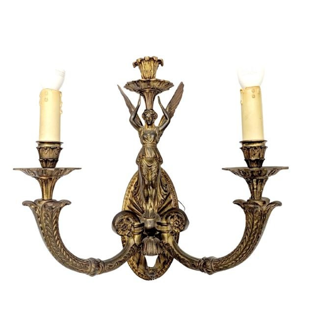 Pair Of Ormolu Sconces With Renown Names-photo-3