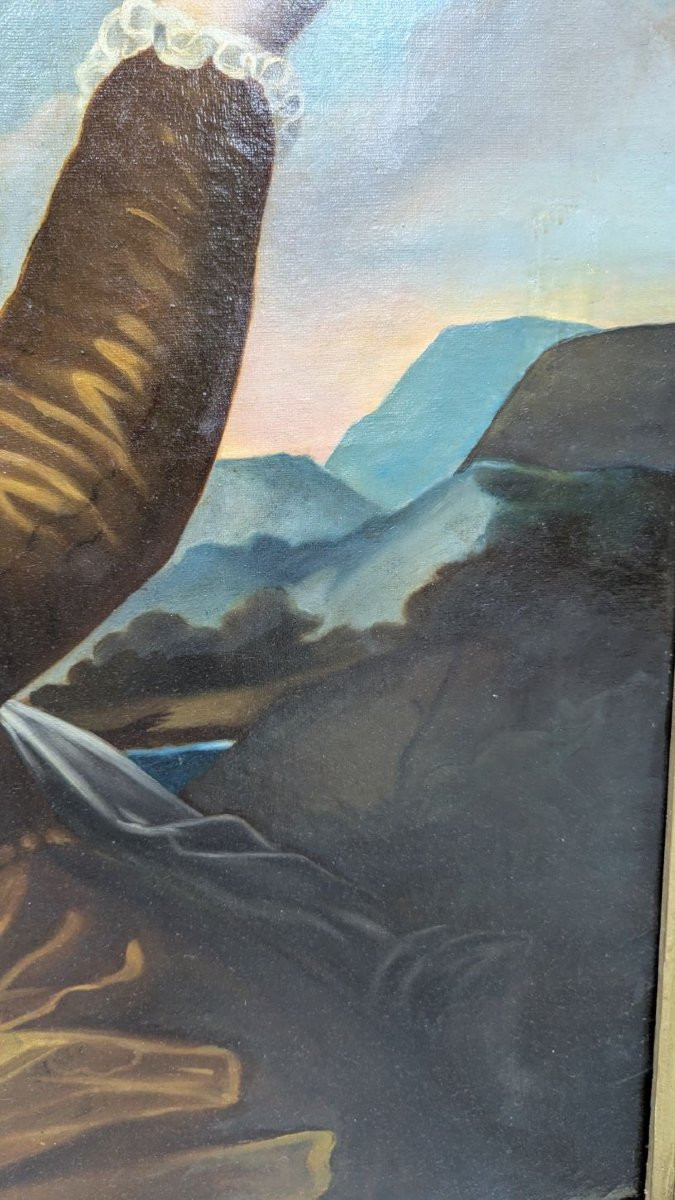 Old Painting - Oil On Canvas : -photo-2