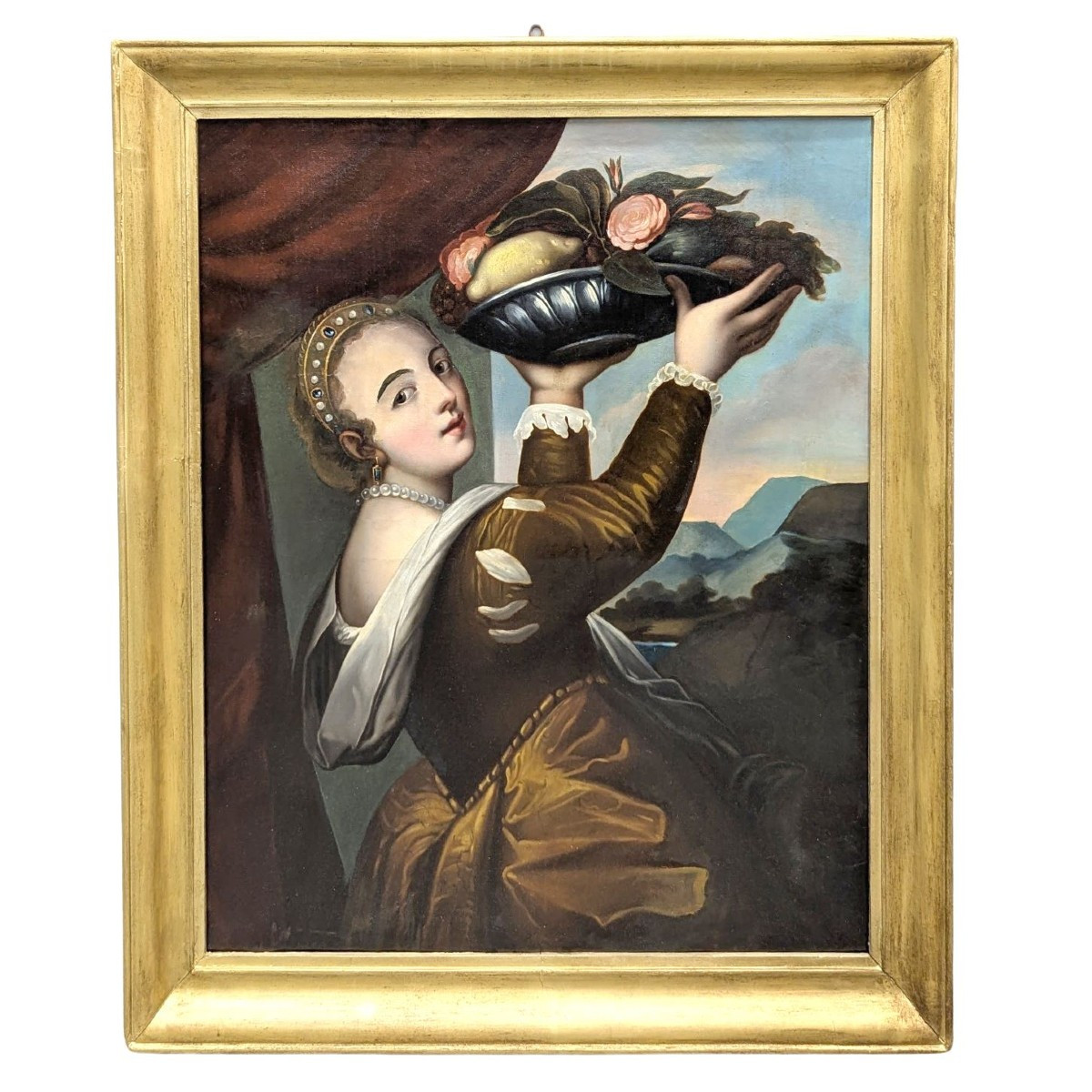 Old Painting - Oil On Canvas : 