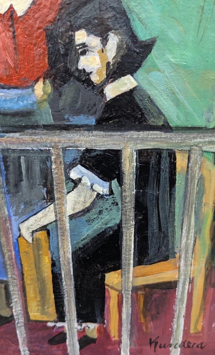 Oil On Canvas Rudolf Kundera Czech School-photo-2