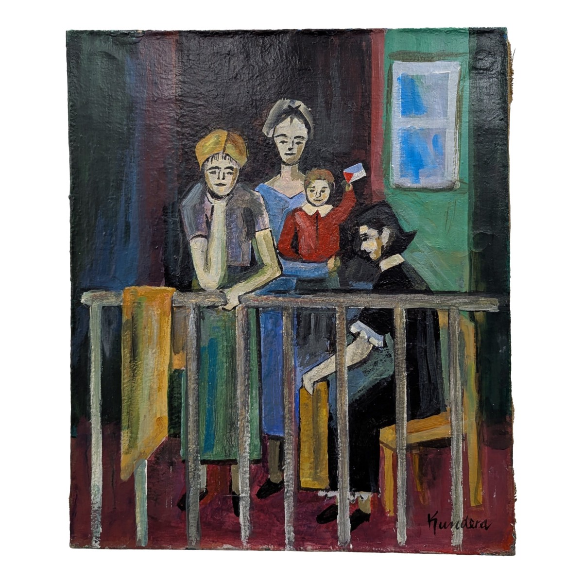 Oil On Canvas Rudolf Kundera Czech School