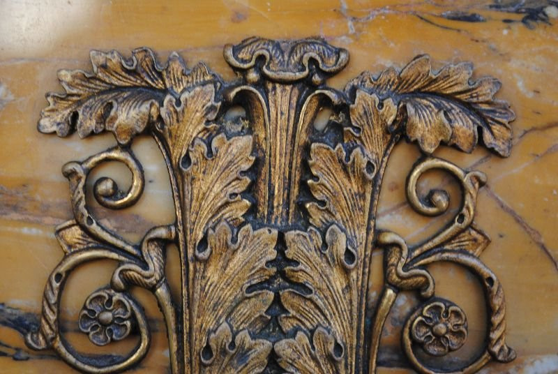 Empire Style Yellow Marble Clock-photo-7