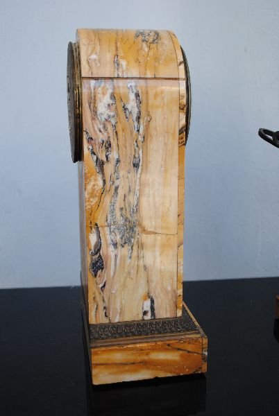 Empire Style Yellow Marble Clock-photo-8