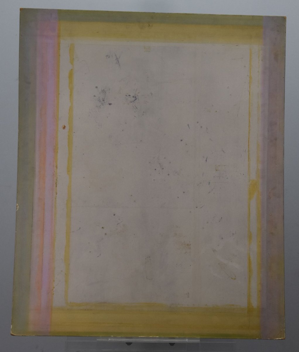 Homme au fusain et sanguine sur textile école française Martinez-photo-4