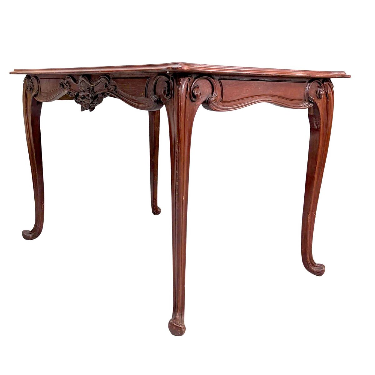 Table d'appoint époque Art nouveau décor tête d'homme-photo-2