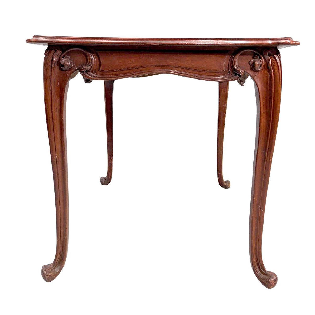 Table d'appoint époque Art nouveau décor tête d'homme-photo-2