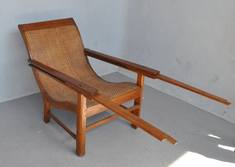 Fauteuils dit de planteurs fin XIXème (fausse paire)-photo-2