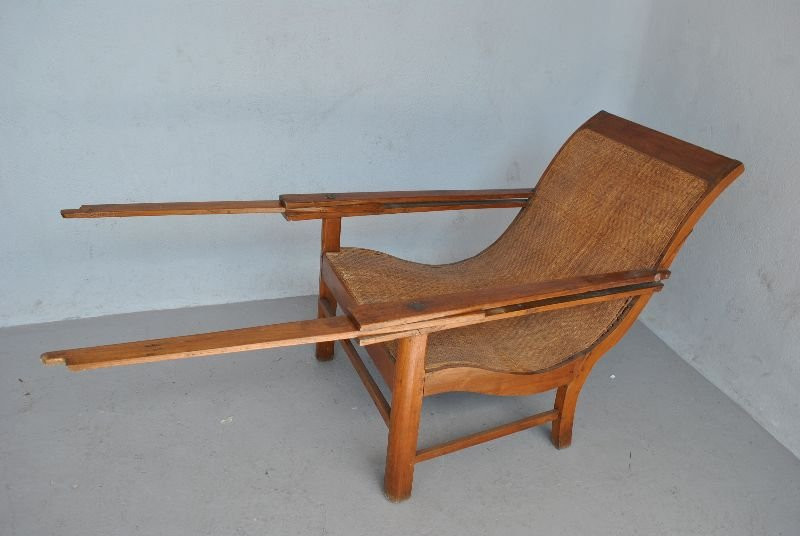 Fauteuils dit de planteurs fin XIXème (fausse paire)-photo-3