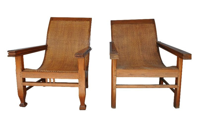 Fauteuils dit de planteurs fin XIXème (fausse paire)