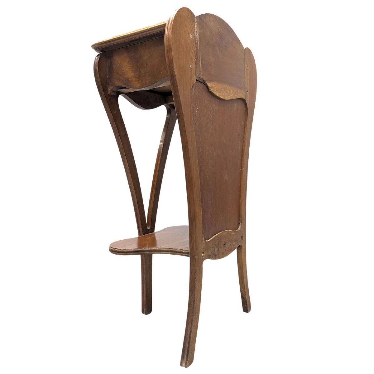 Chevet en noyer 1900 d'époque Art nouveau-photo-5