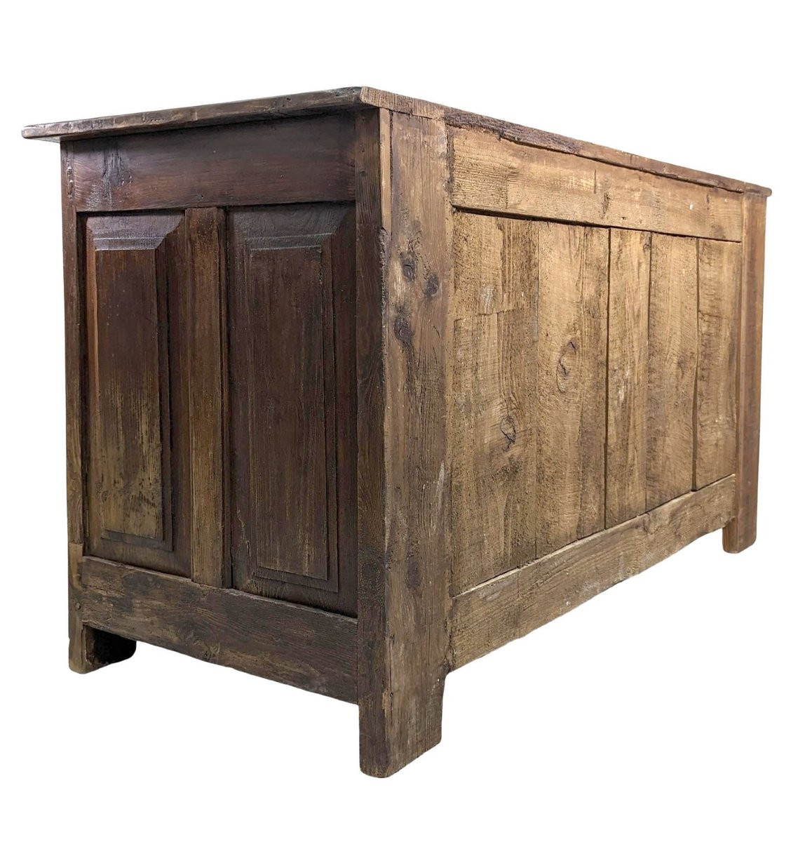 Commode rustique bois blanc début XIXème-photo-3