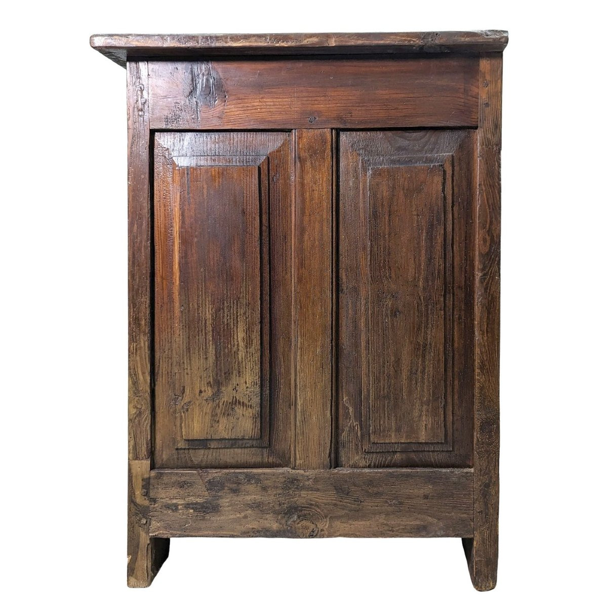 Commode rustique bois blanc début XIXème-photo-4