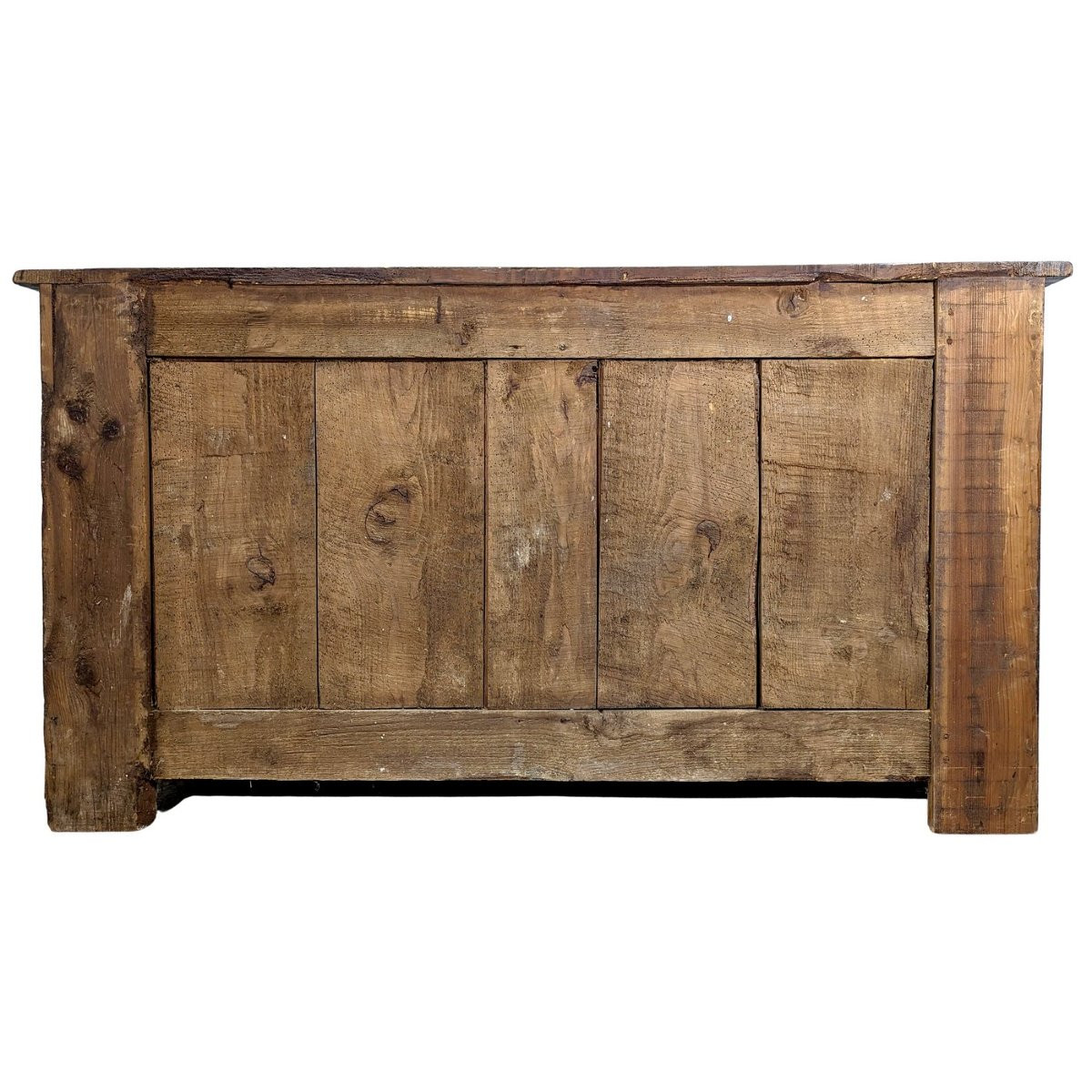 Commode rustique bois blanc début XIXème-photo-6