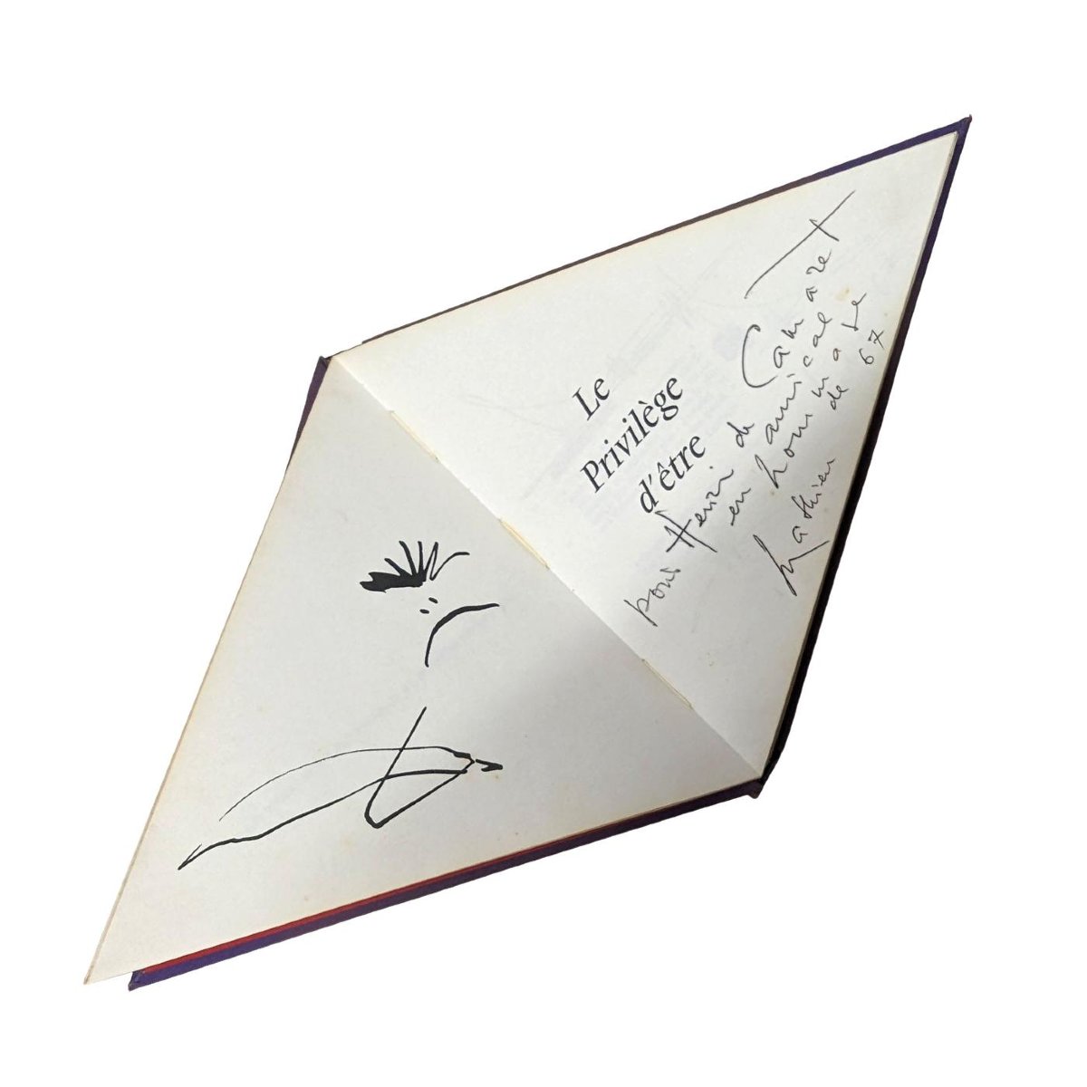 Le privilège d'être par Georges Mathieu avec dessins et dédicace-photo-5