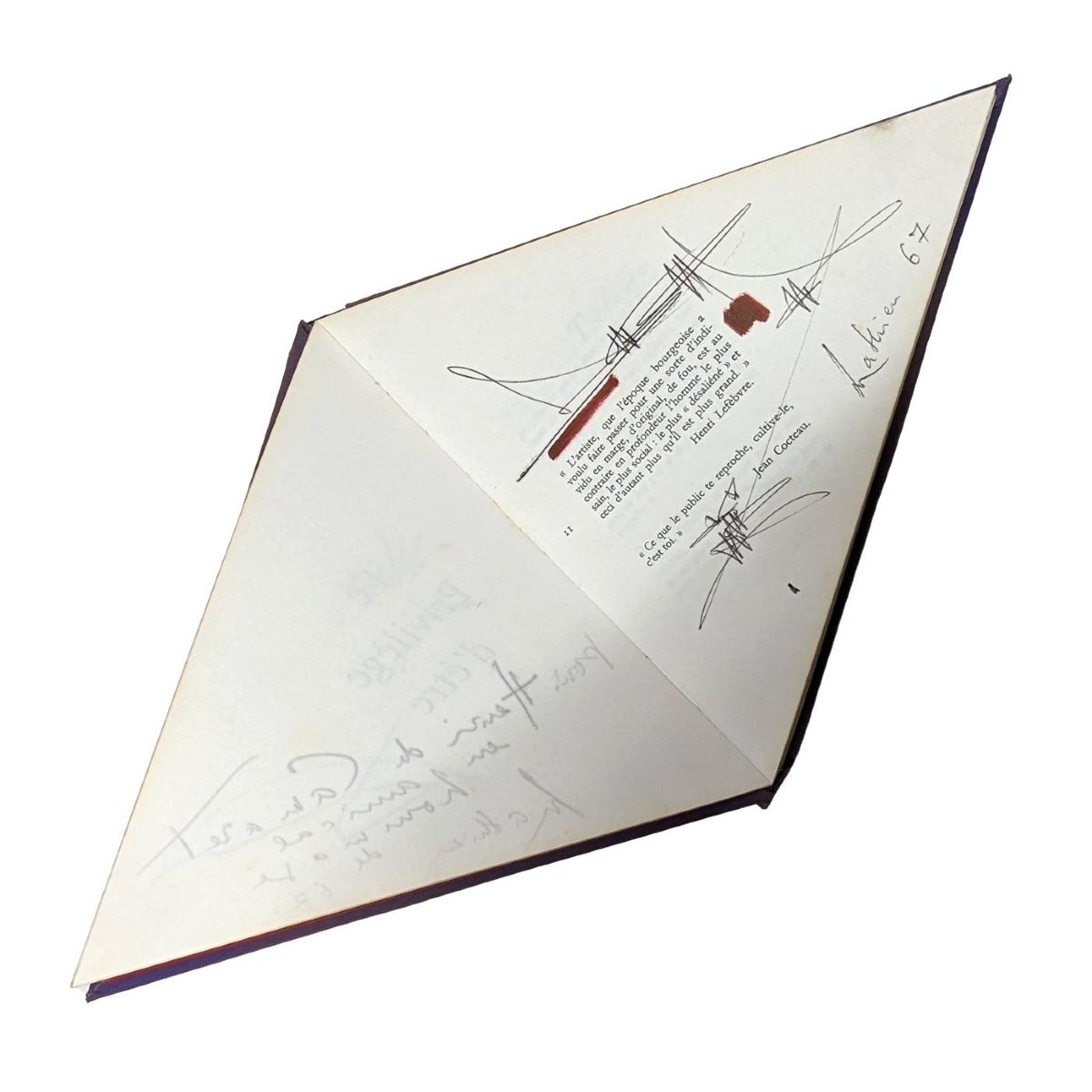 Le privilège d'être par Georges Mathieu avec dessins et dédicace-photo-6