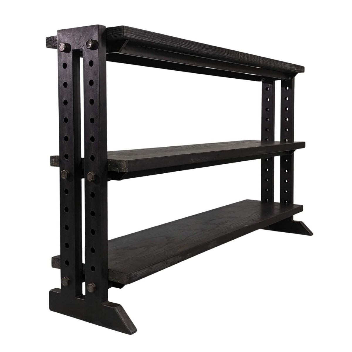 Console Iron Shelf Ceruse Oak Shelf