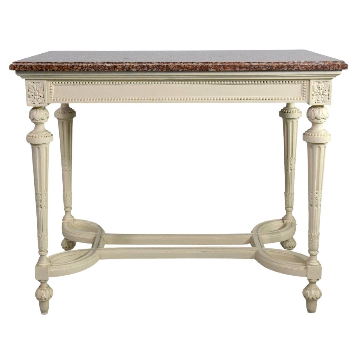 Louis XVI Style Side Table, Late 19th Century-photo-1