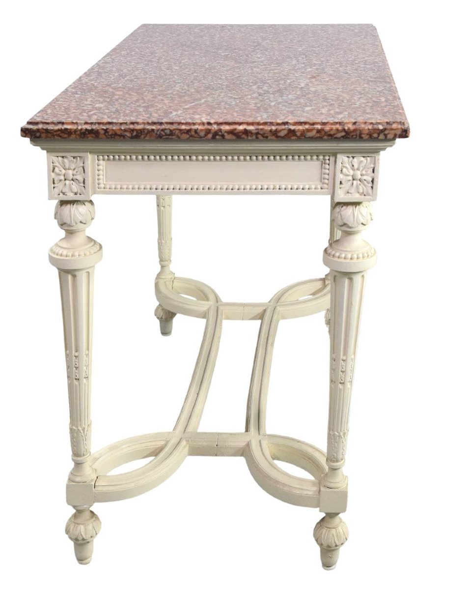 Louis XVI Style Side Table, Late 19th Century-photo-4