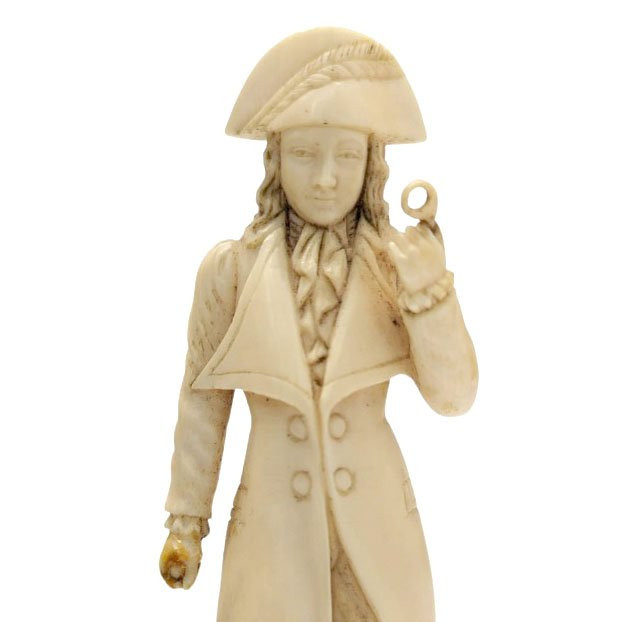 Statuette Of Napoleon Bonaparte Carved In Dieppe Ivory, 19th Century-photo-5