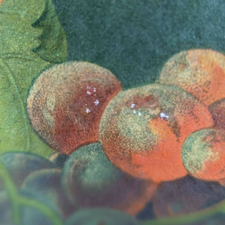 Chromography Still Life With Fruit And Vegetables, Peach And Grapes-photo-5