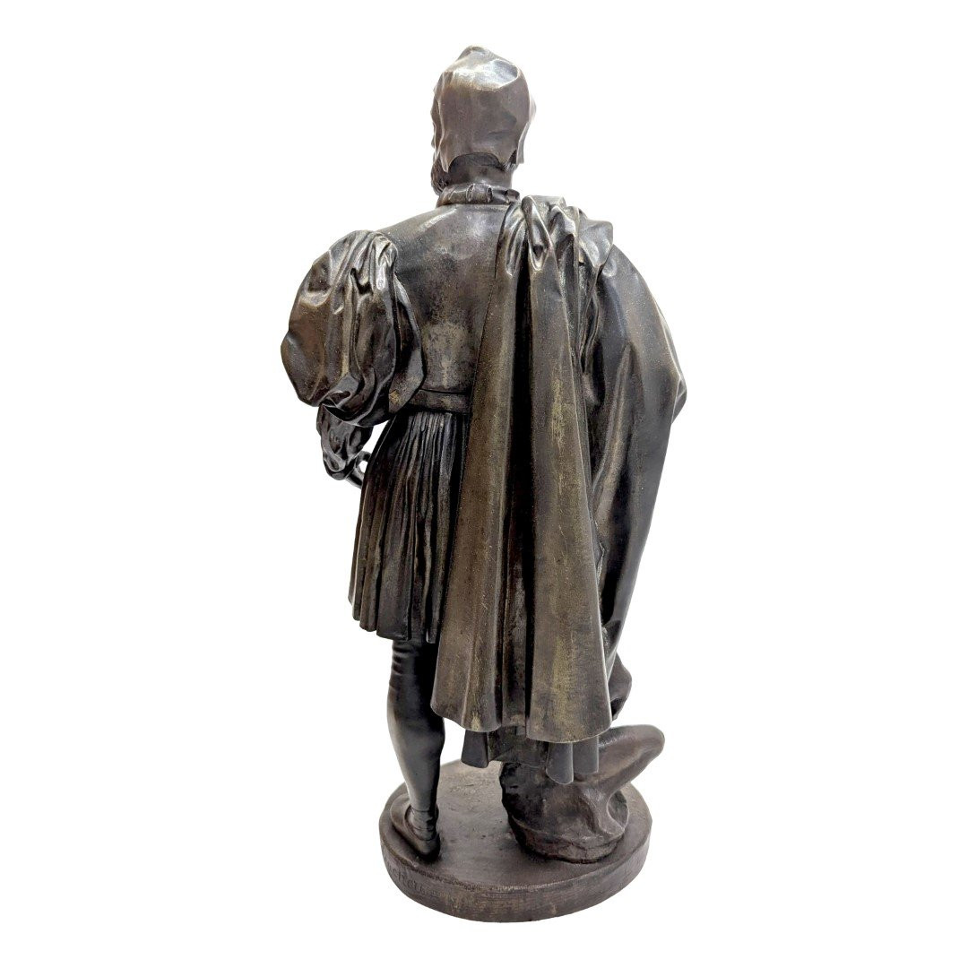 Late 19th Century Bronze By Jean Jacques Feuchere Depicting Benvenuto Cellini-photo-5