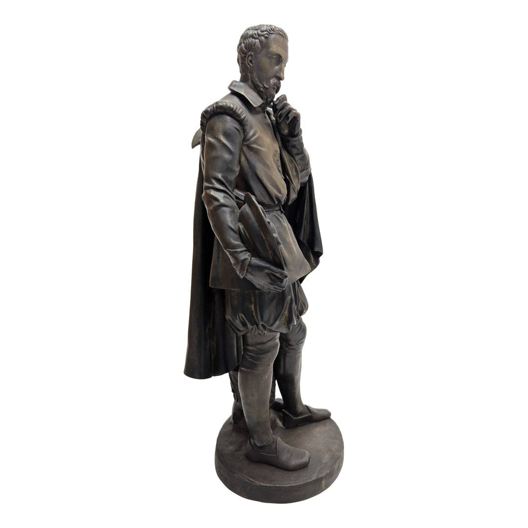 Bronze d’époque fin XIXème par Jean Jacques Feuchere représentant Bernard Palissy-photo-2