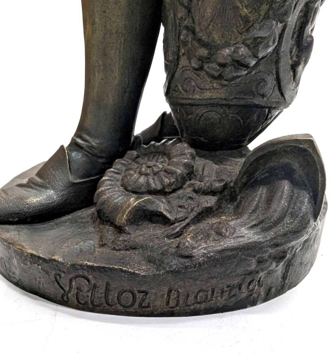 Bronze d’époque fin XIXème par Jean Jacques Feuchere représentant Bernard Palissy-photo-4