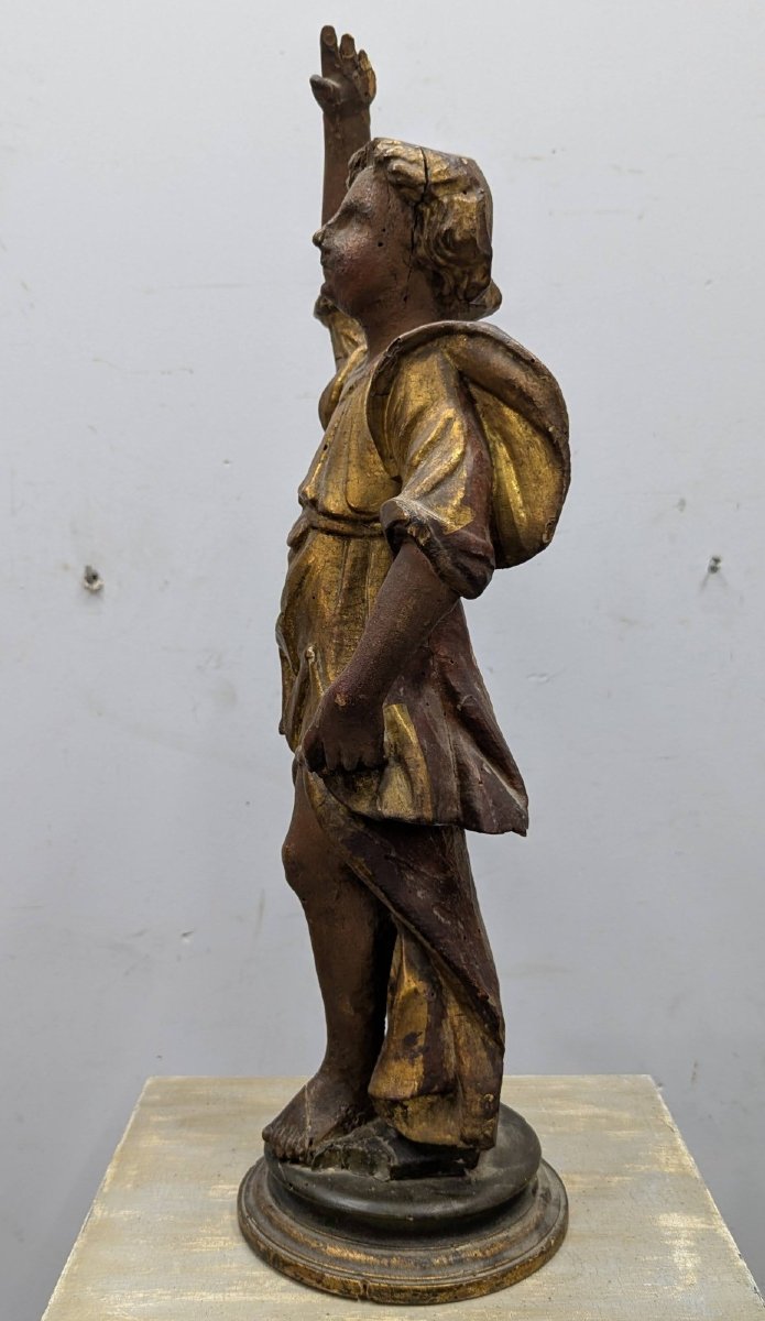 18th Century Santibelli In Carved And Gilded Wood-photo-2