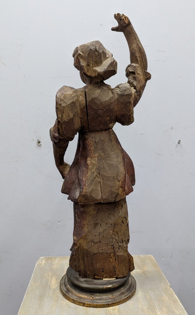18th Century Santibelli In Carved And Gilded Wood-photo-3