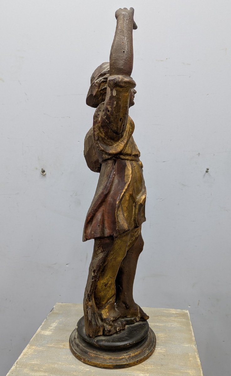 18th Century Santibelli In Carved And Gilded Wood-photo-4