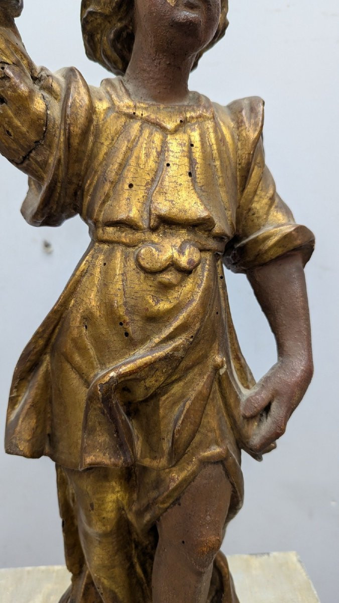 18th Century Santibelli In Carved And Gilded Wood-photo-1