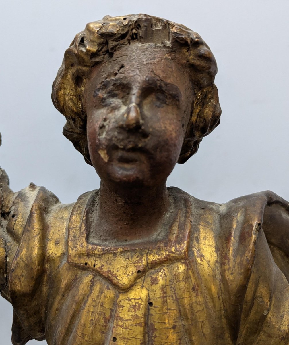 18th Century Santibelli In Carved And Gilded Wood-photo-2